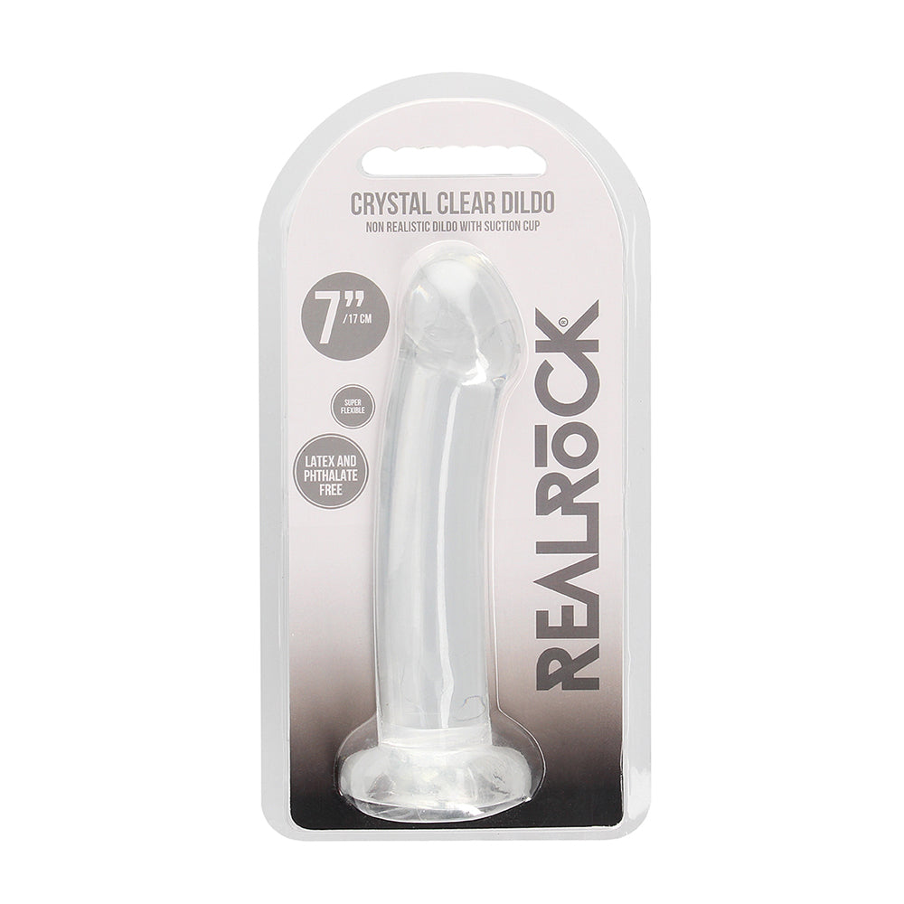 Non Realistic Dildo With Suction Cup 6.7" Transparent | 7423522581520 | Discreet Personal Wellness