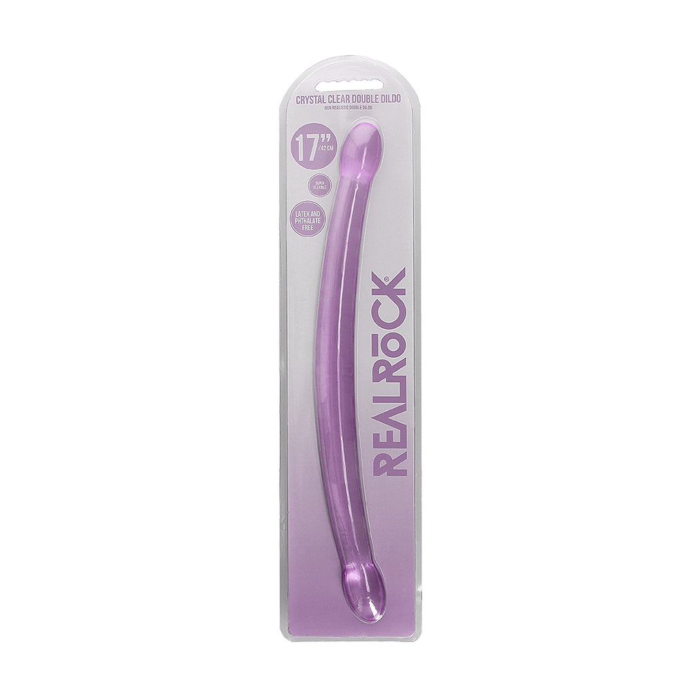 Non Realistic Double Penis 17" Purple | 7423522581551 | Discreet Personal Wellness