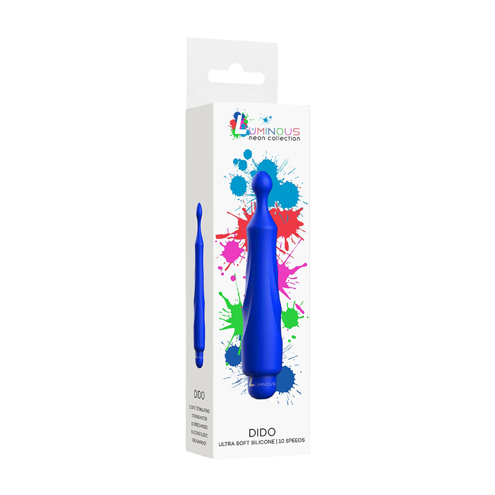 Luminous Dido Abs Bullet With Silicone Sleeve 10-Speeds Royal Blue | 7423522588505 | Discreet Personal Wellness