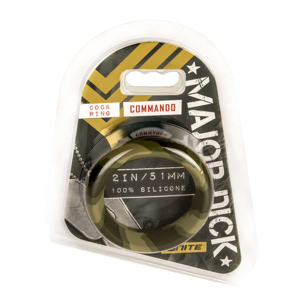 Major Penis Commando Penis Ring Green 2" | 752875217419 | Discreet Personal Wellness