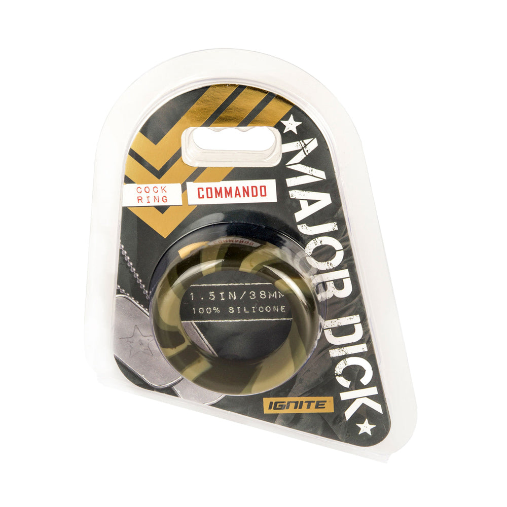 Major Penis Commando Penis Ring Green 1.5" | 752875217440 | Discreet Personal Wellness