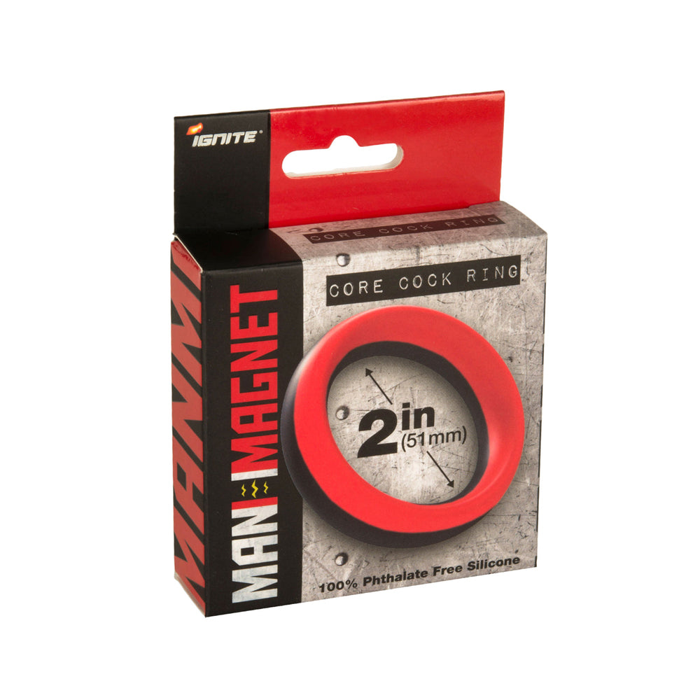 Man Magnet Silicone Core Penis Ring 2" | 752875605568 | Discreet Personal Wellness