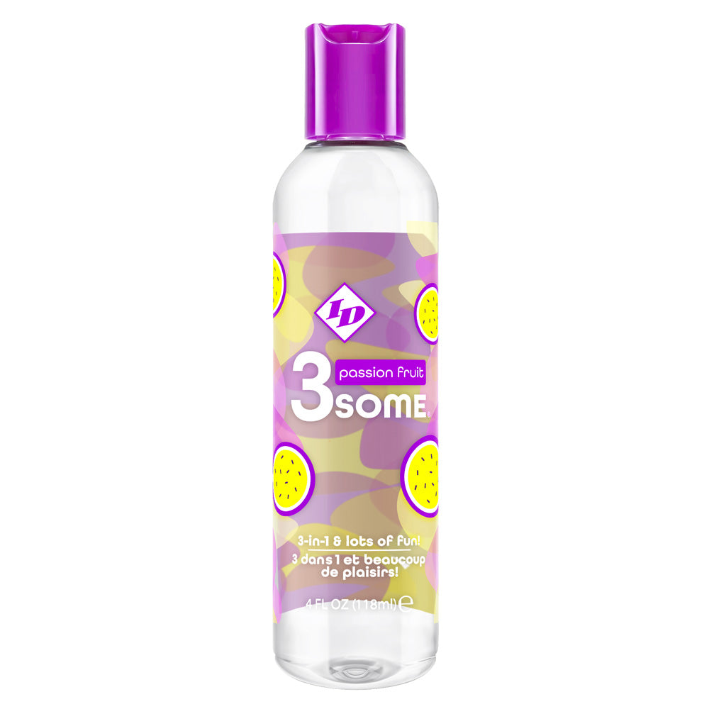 Id 3Some Passion Fruit Lube 4 oz. | 761236902802 | Discreet Personal Wellness