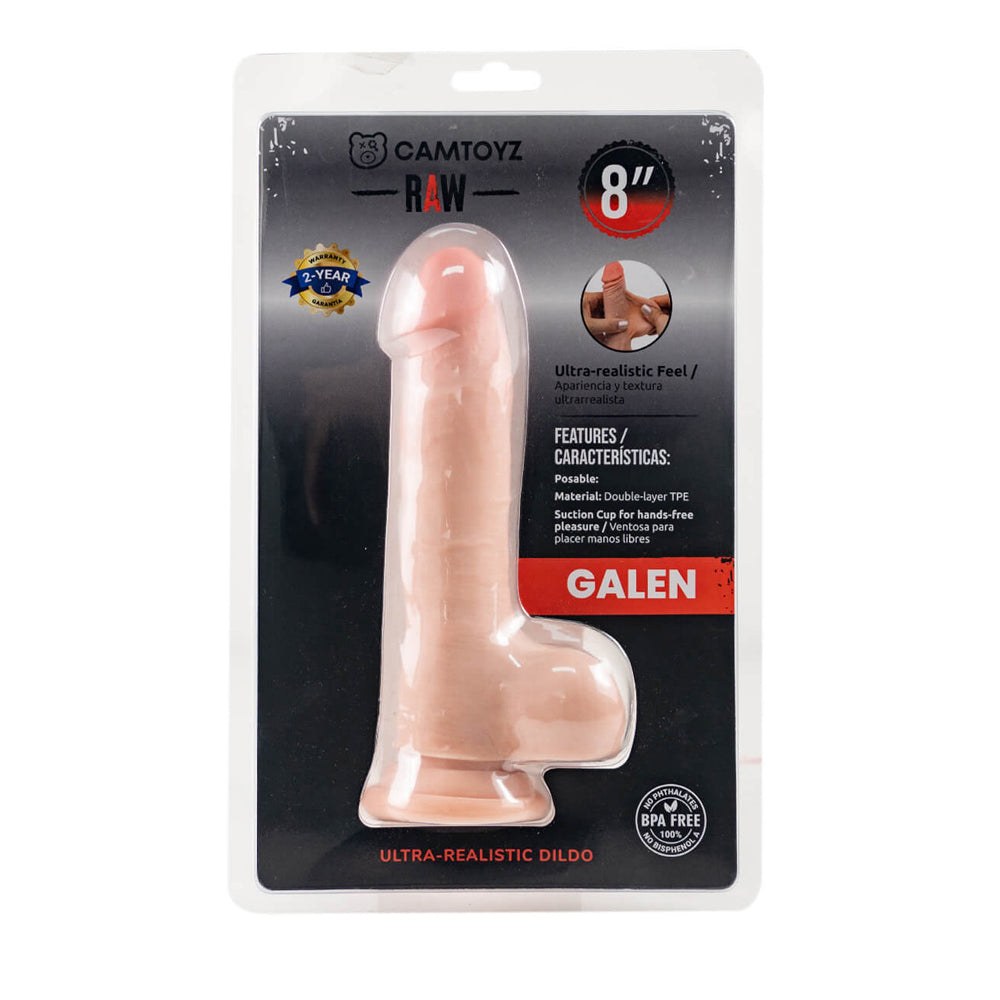 Ultra Realistic Raw Galen 8" Dildo | 7707674732536 | Discreet Personal Wellness