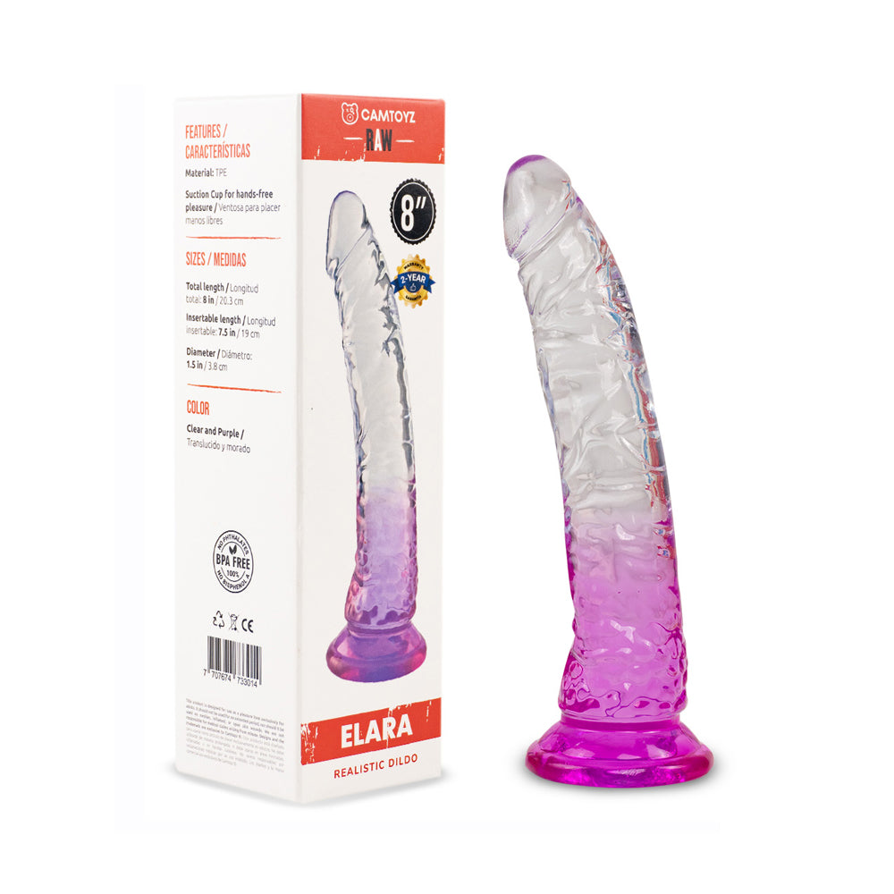 Raw Elara 8" Realistic Dildo | 7707674733014 | Discreet Personal Wellness