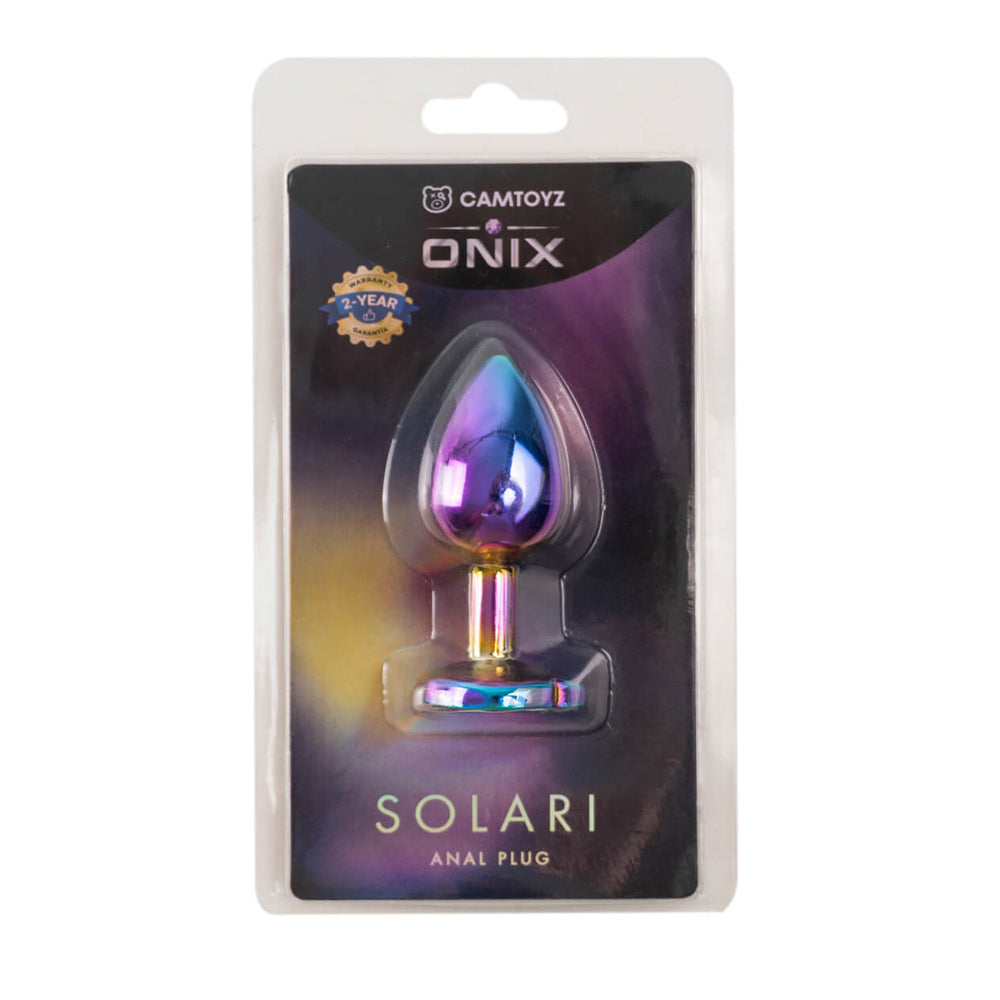 Onix Iridescent Solari Anal Plug | 7707674734059 | Discreet Personal Wellness
