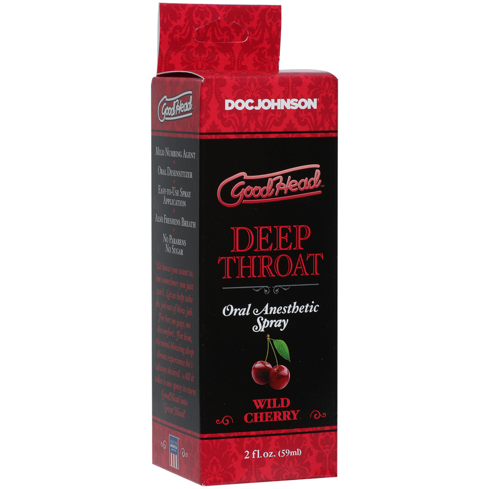 Goodhead - Deep Oral Spray - Wild Cherry | 782421007829 | Discreet Personal Wellness