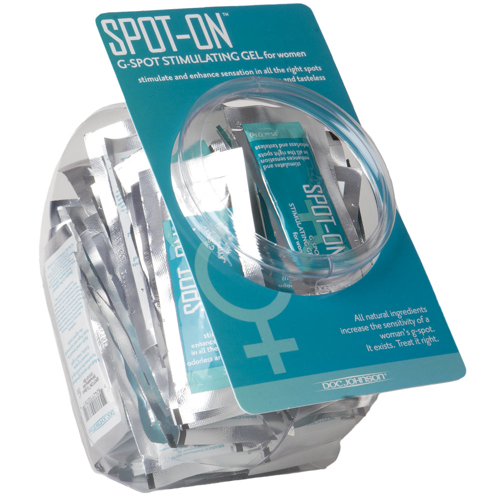 Spot-On - G-Spot Stimulating Gel For Women - Fishbowl Display - 100 Pieces | 782421008291 | Discreet Personal Wellness