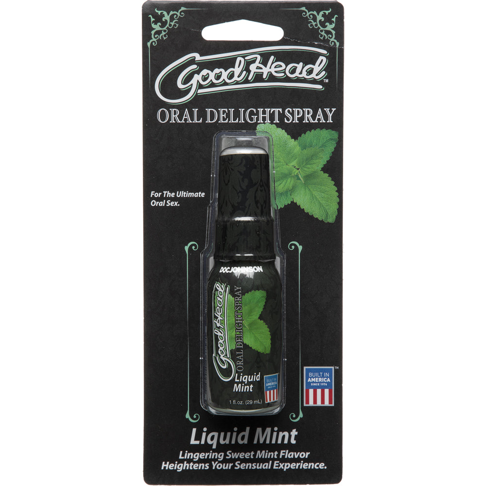 Goodhead Oral Delight Spray Liquid Mint 1 oz. | 782421020576 | Discreet Personal Wellness