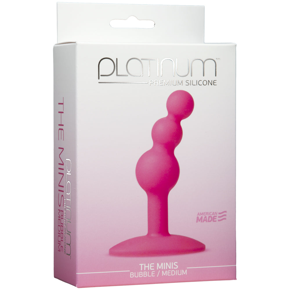 Platinum Premium Silicone - The Minis - Bubble - Medium Pink | 782421021030 | Discreet Personal Wellness