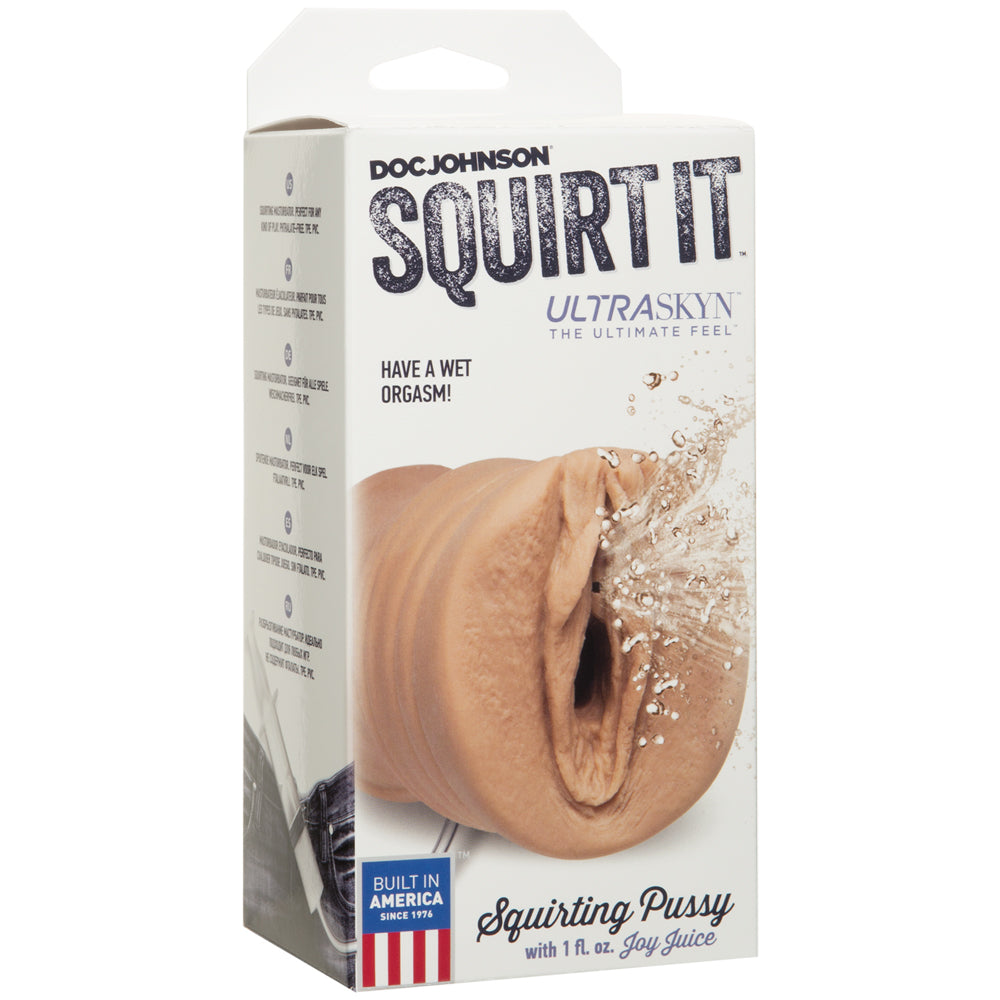 Squirt It Squirting Vagina With 1 Fl. Oz. Joy Juice Caramel | 782421054557 | Discreet Personal Wellness