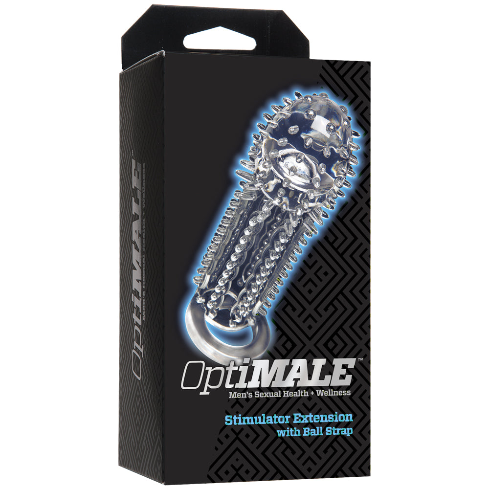 Optimale Stimulator Extension Clear | 782421054625 | Discreet Personal Wellness