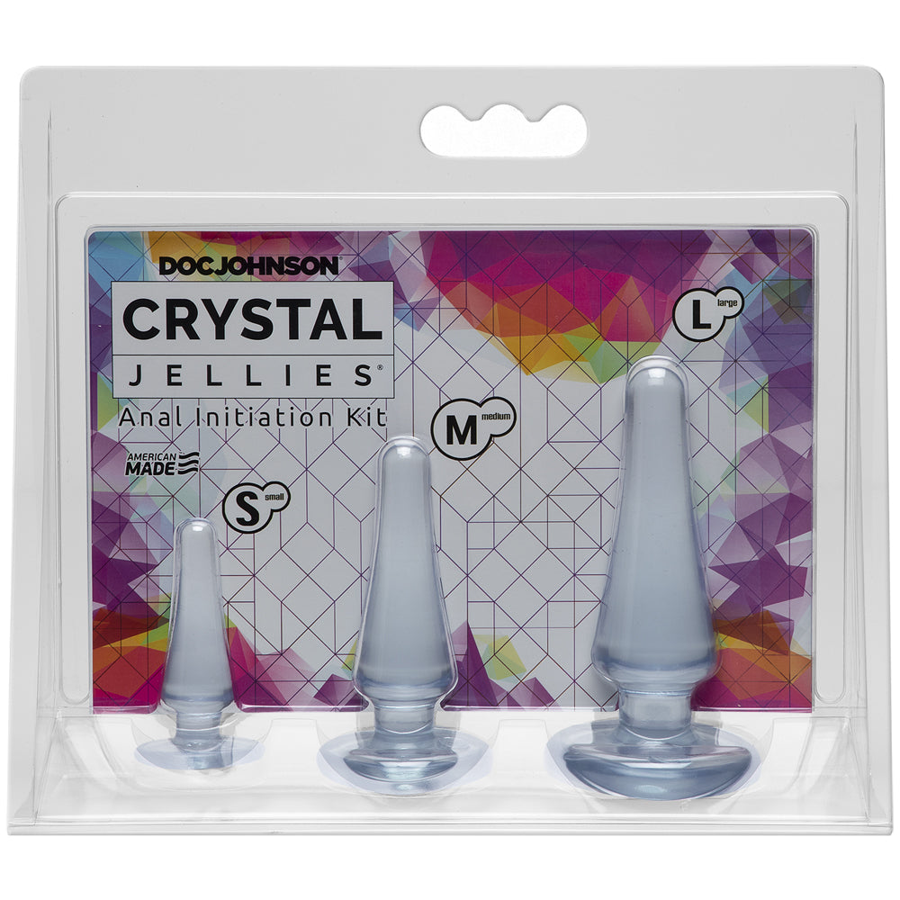 Crystal Jellies Anal Initiation Kit Clear | 782421054908 | Discreet Personal Wellness