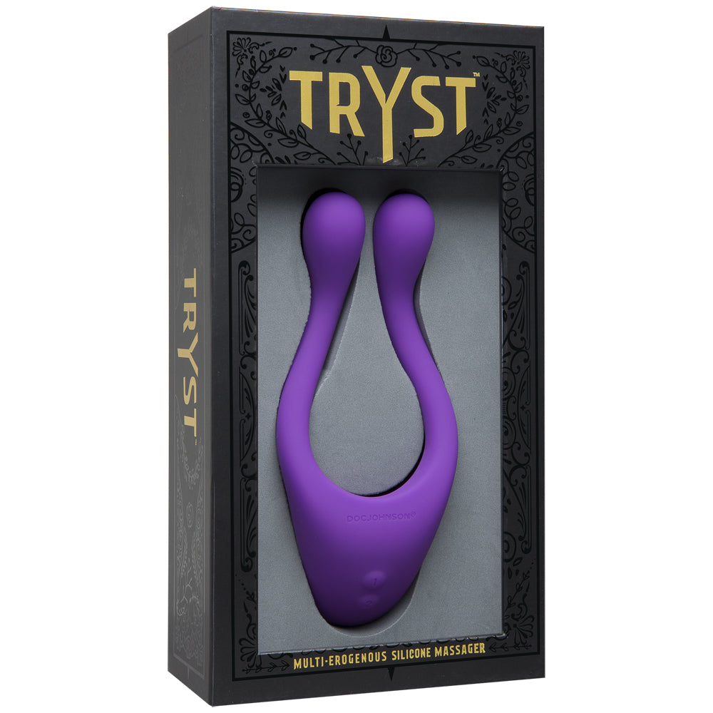 Tryst Multi Erogenous Zone Massager Purple | 782421054977 | Discreet Personal Wellness