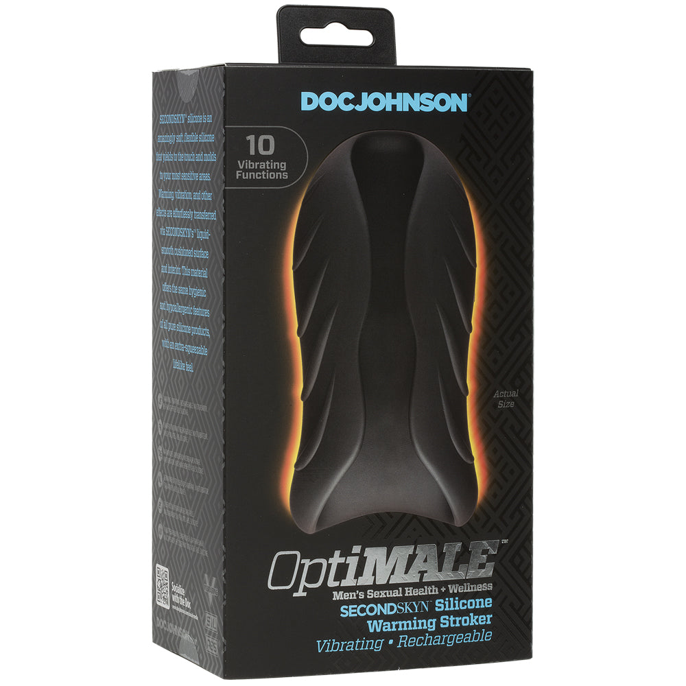 Optimale Silicone Warming Stroker Rechargeabl Vibrating | 782421068851 | Discreet Personal Wellness