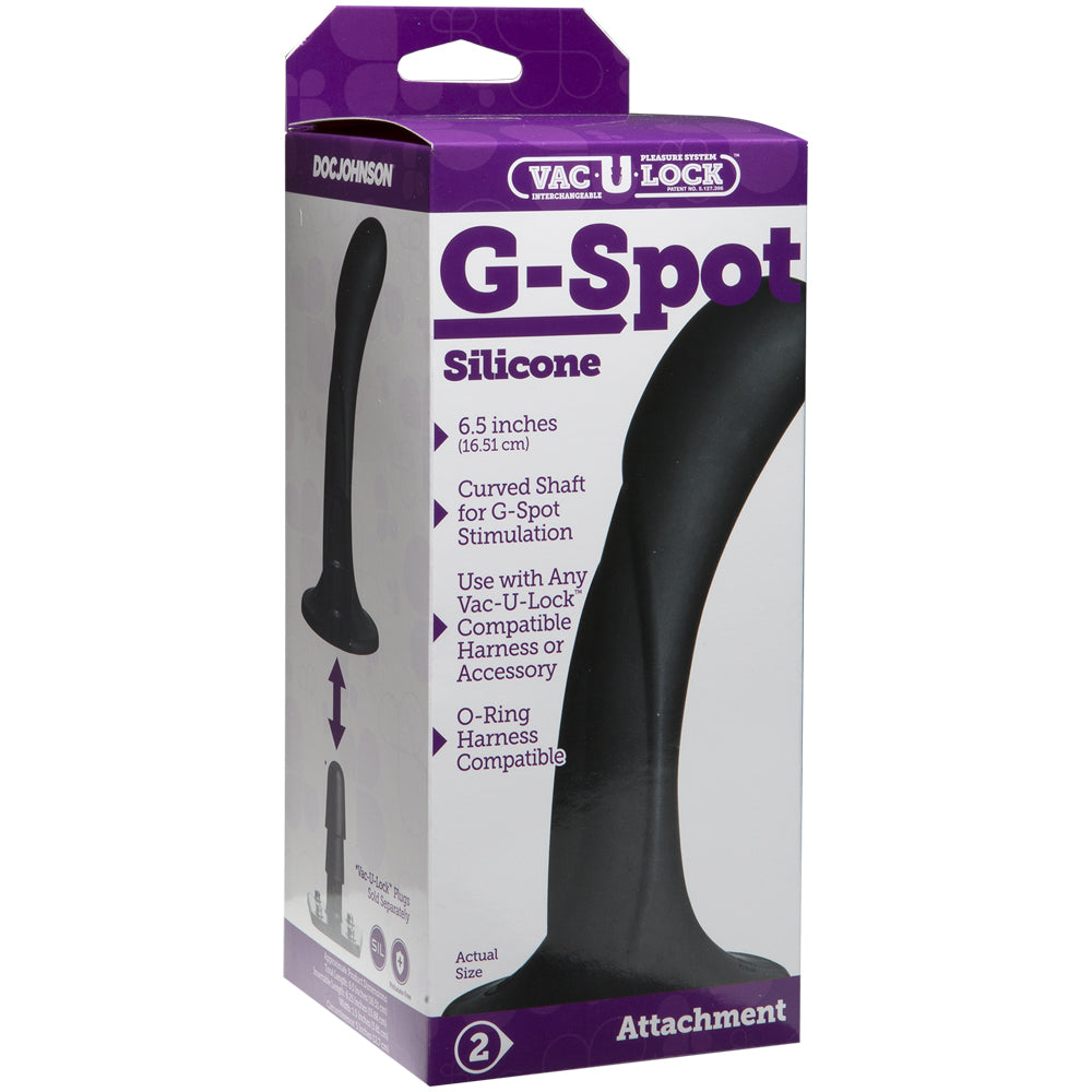 Vac-U-Lock G-Spot Silicone Black | 782421069377 | Discreet Personal Wellness
