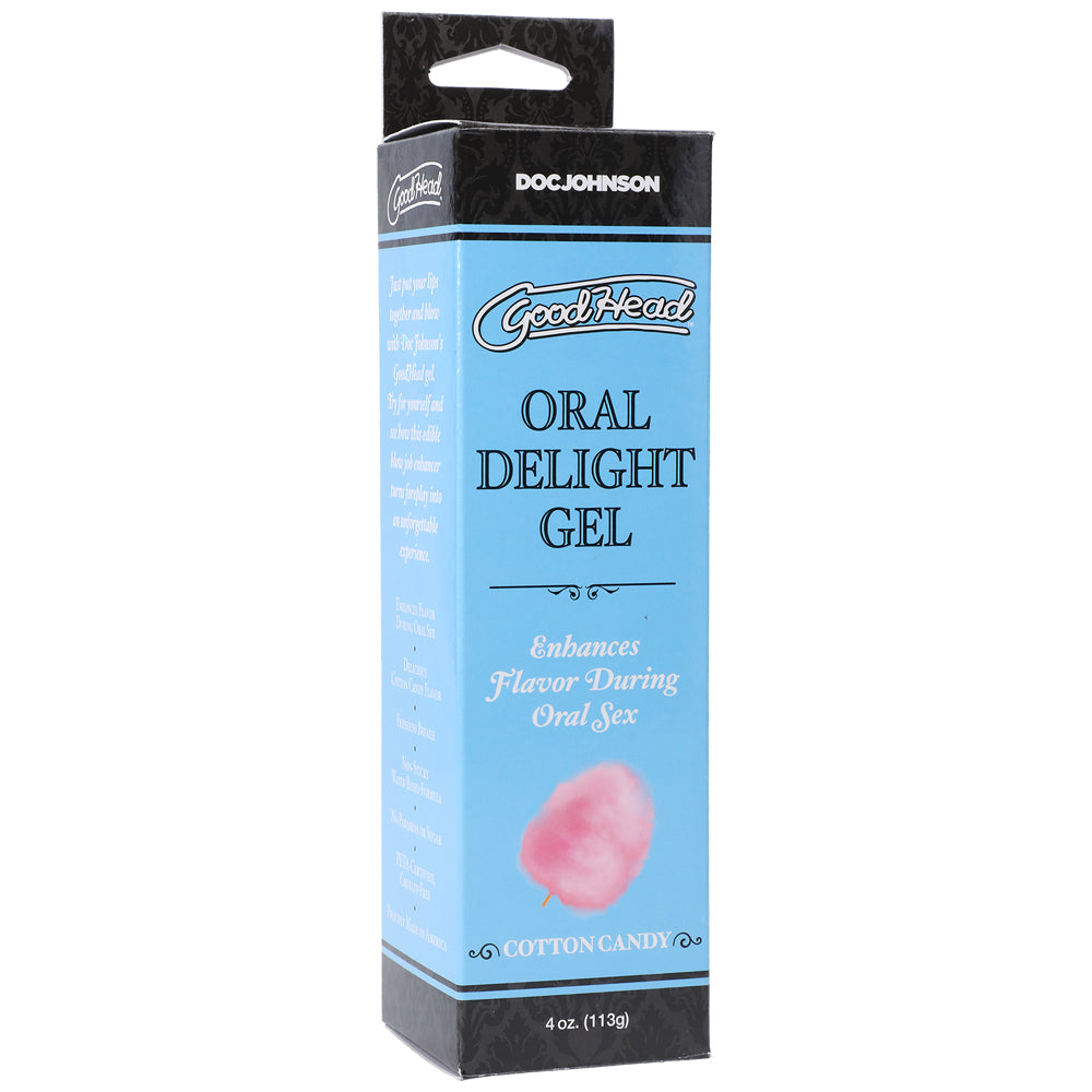 Goodhead Oral Delight Gel Cotton Candy 4 oz. Tube | 782421069612 | Discreet Personal Wellness