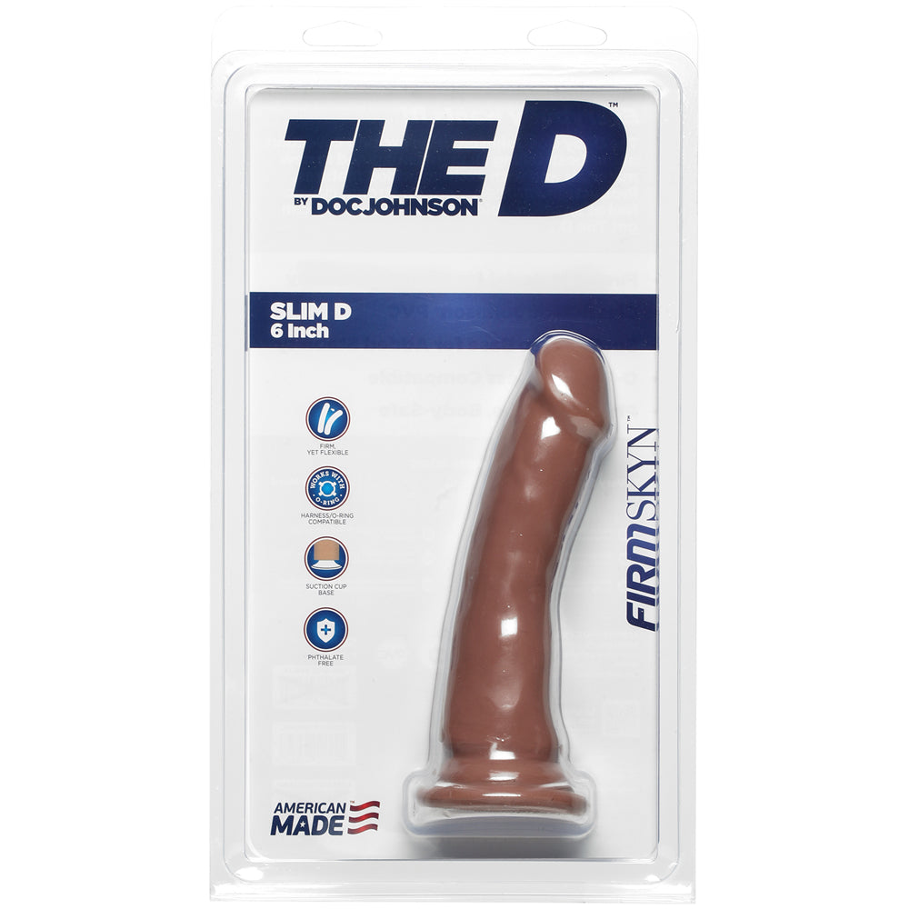 The D Slim D 6.5" Firmskyn Caramel | 782421069797 | Discreet Personal Wellness