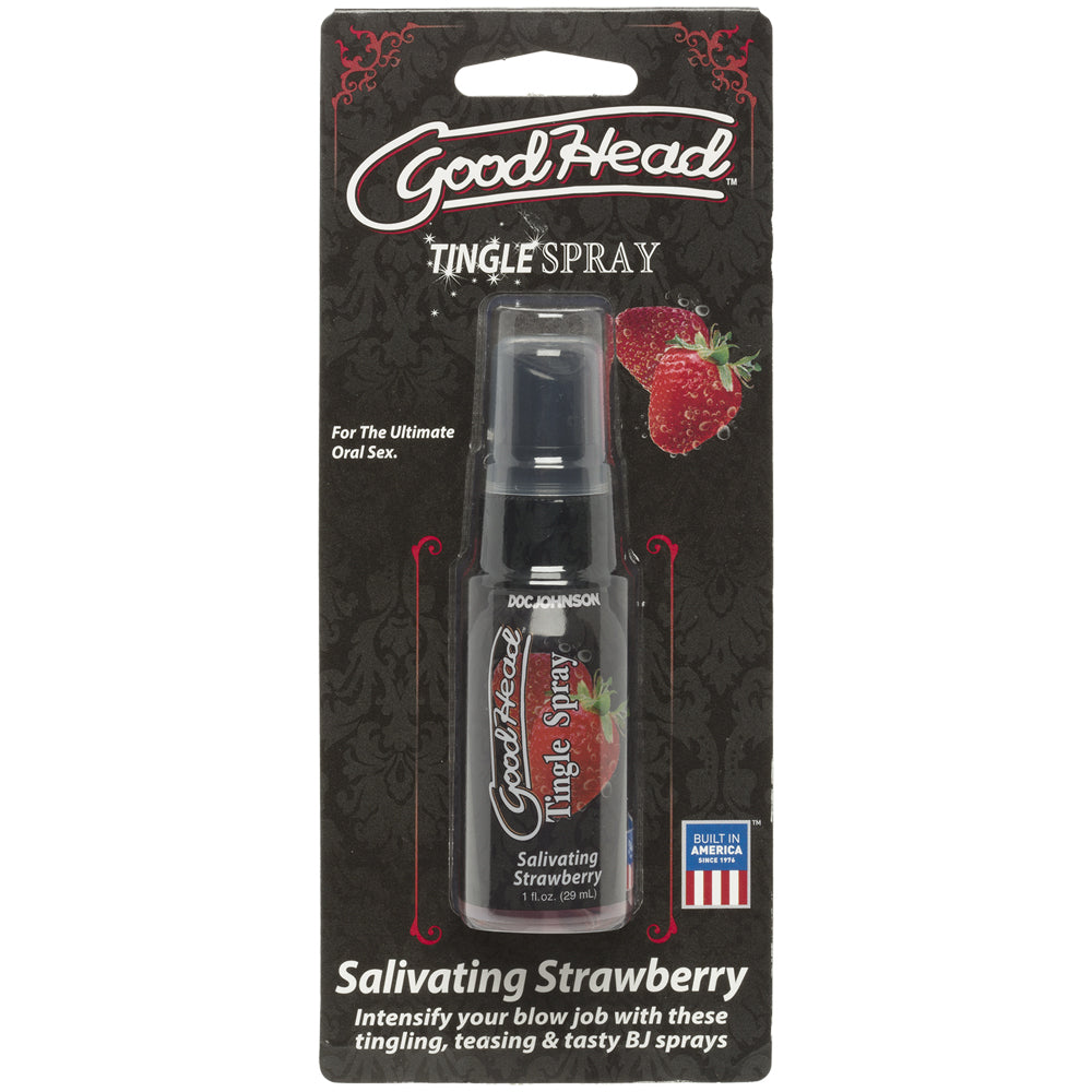 Goodhead Tingle Spray Salivating Strawberry 1 oz. | 782421070045 | Discreet Personal Wellness