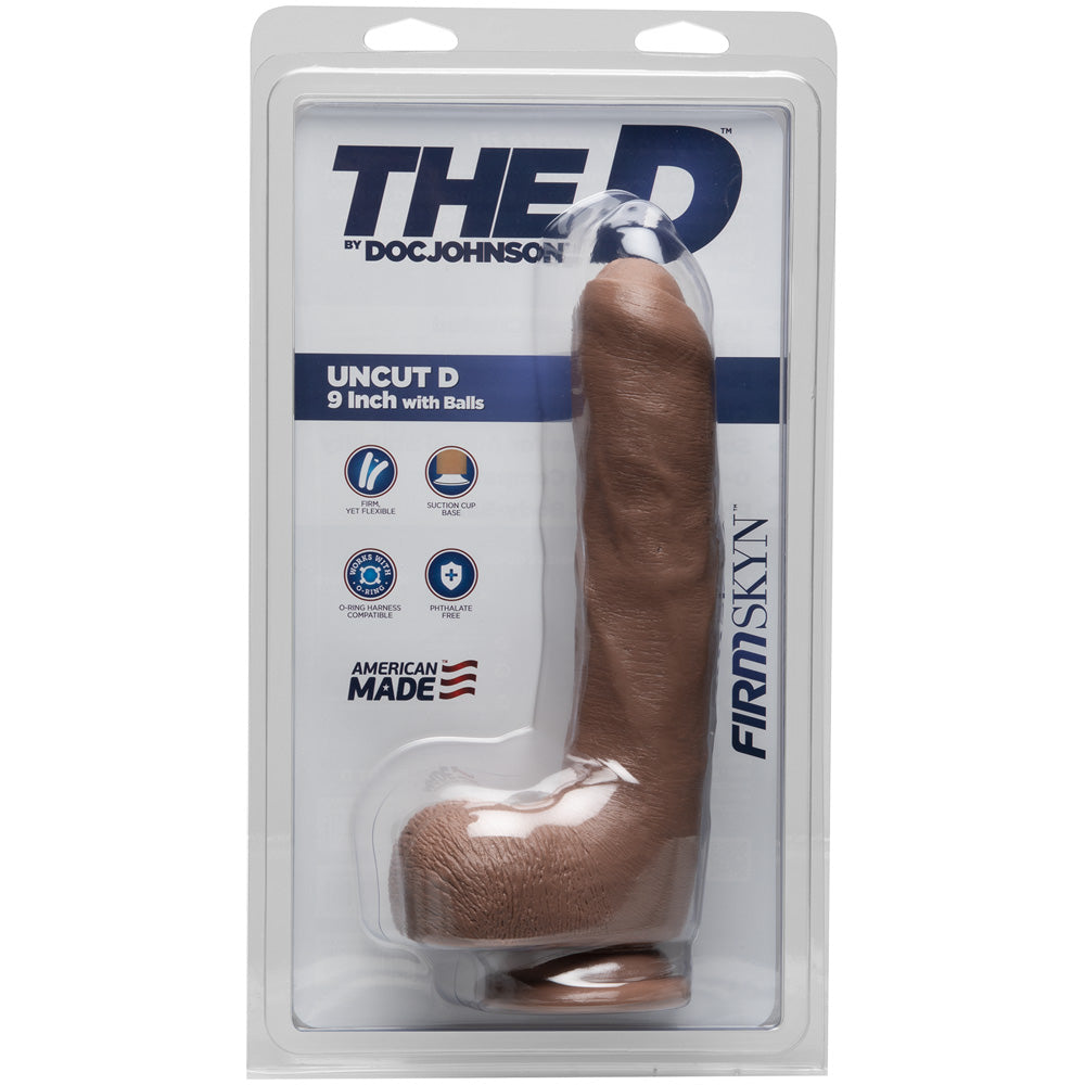 The D - Uncut D 9" With Balls Firmskyn Caramel | 782421072773 | Discreet Personal Wellness