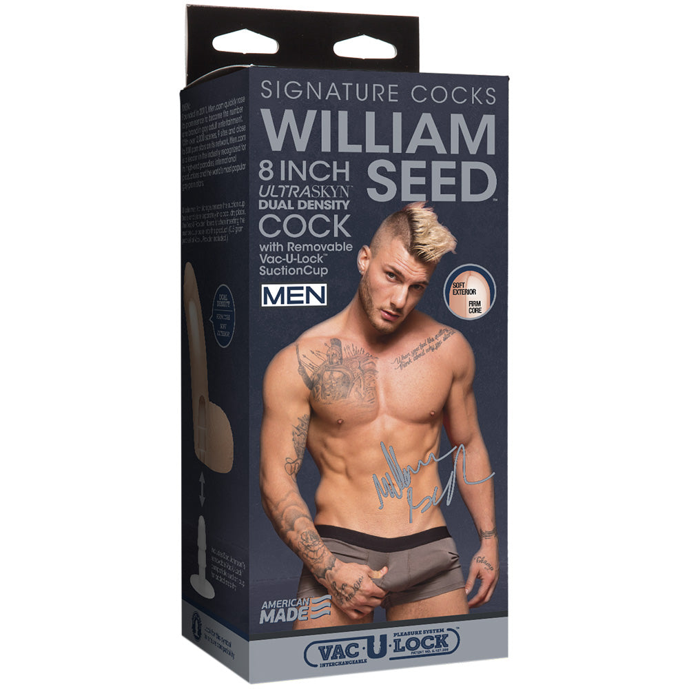 William Seed 8" Ultraskyn Penis With Removable Vac-U-Lock Suction Cup | 782421073374 | Discreet Personal Wellness