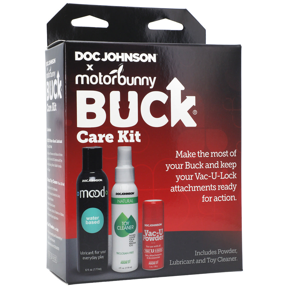 Doc Johnson X Motorbunny Buck Care Kit | 782421078133 | Discreet Personal Wellness