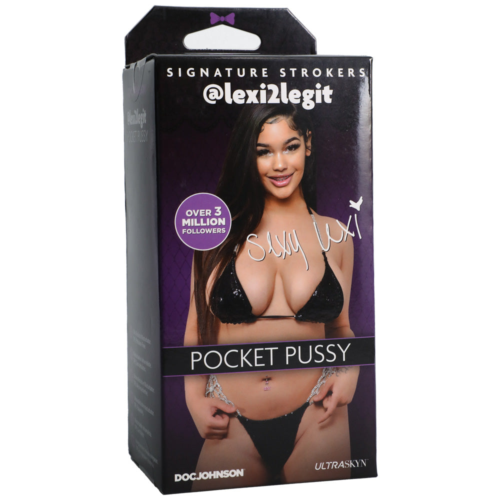 Signature Strokers Girls Of Social Media @Lexi2Legit Ultraskyn Pocket Vagina Caramel | 782421081980 | Discreet Personal Wellness