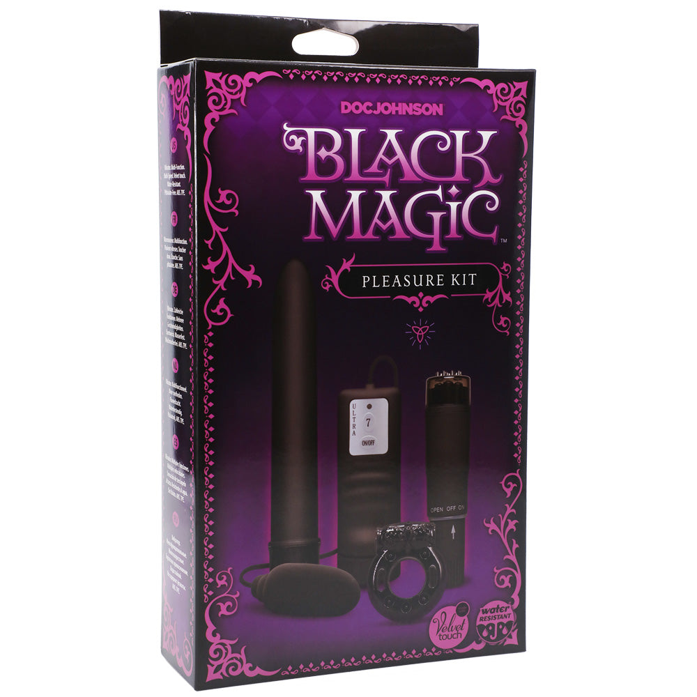 Black Magic Pleasure Kit Black | 782421082499 | Discreet Personal Wellness