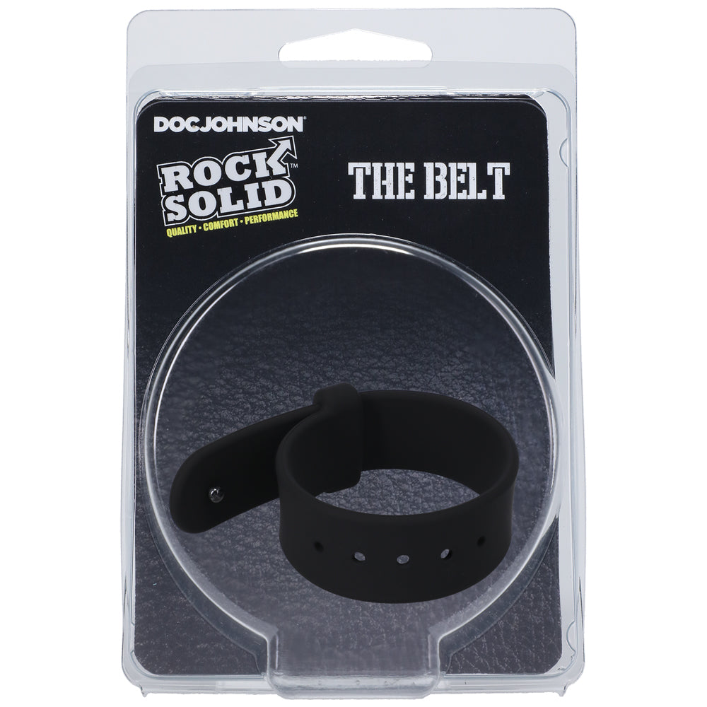 Rock Solid The Belt Silicone C-Ring Black | 782421084677 | Discreet Personal Wellness