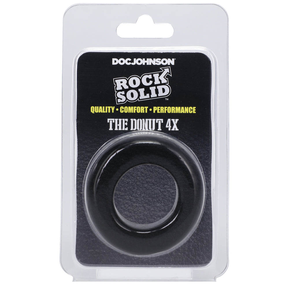 Rock Solid The Donut 4X C-Ring Black | 782421084691 | Discreet Personal Wellness