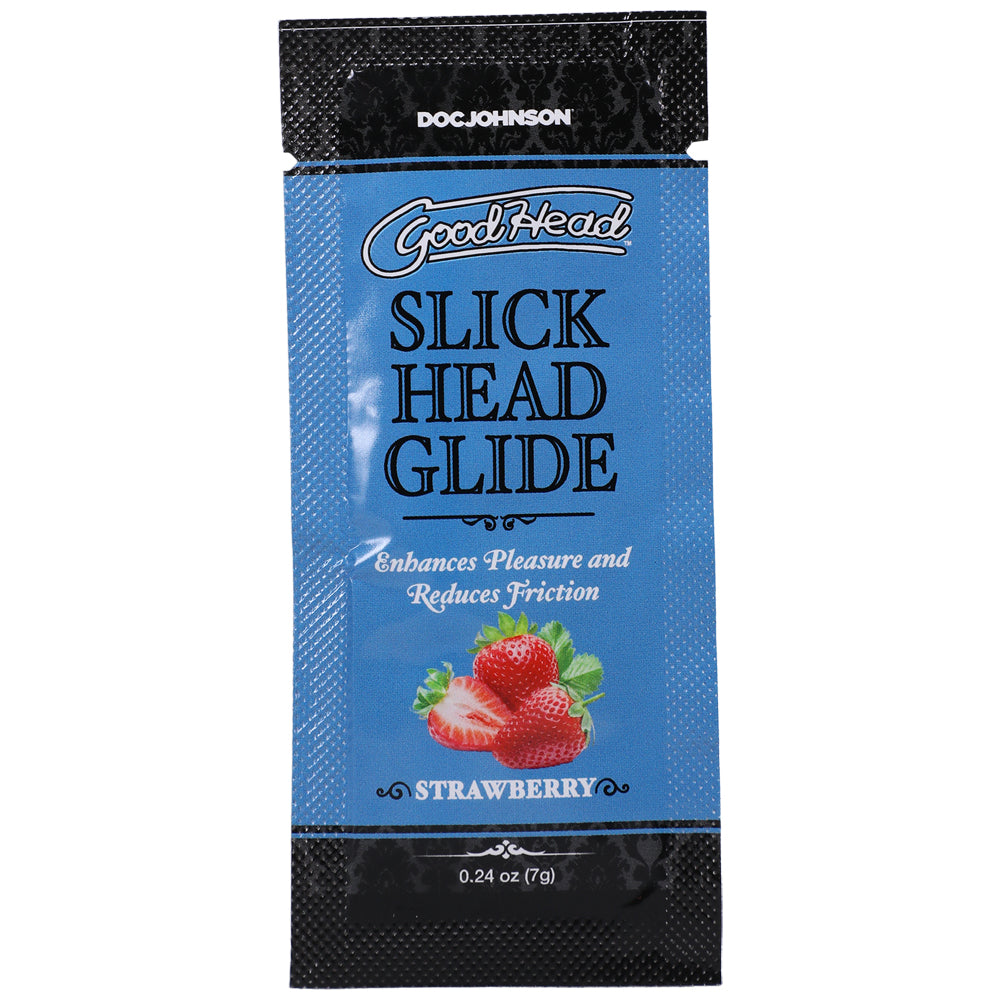 Goodhead Slick Head Glide Strawberry 48 Pieces 0.24 oz. | 782421085681 | Discreet Personal Wellness