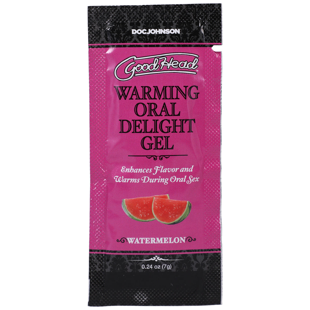Goodhead Warming Oral Delight Gel Watermelon 48 Pieces 0.24 oz. | 782421085742 | Discreet Personal Wellness