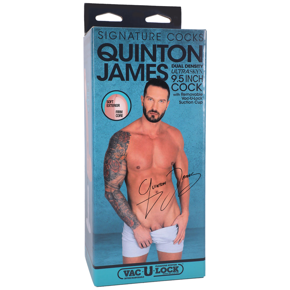 Signature Penis Quinton James 9.5" Ultraskyn Penis With Removable Vac-U-Lock Suction Cup | 782421086701 | Discreet Personal Wellness