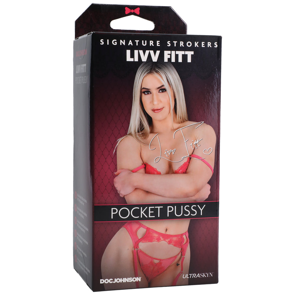 Signature Strokers Livv Fitt Ultraskyn Pocket Vagina Vanilla | 782421087036 | Discreet Personal Wellness