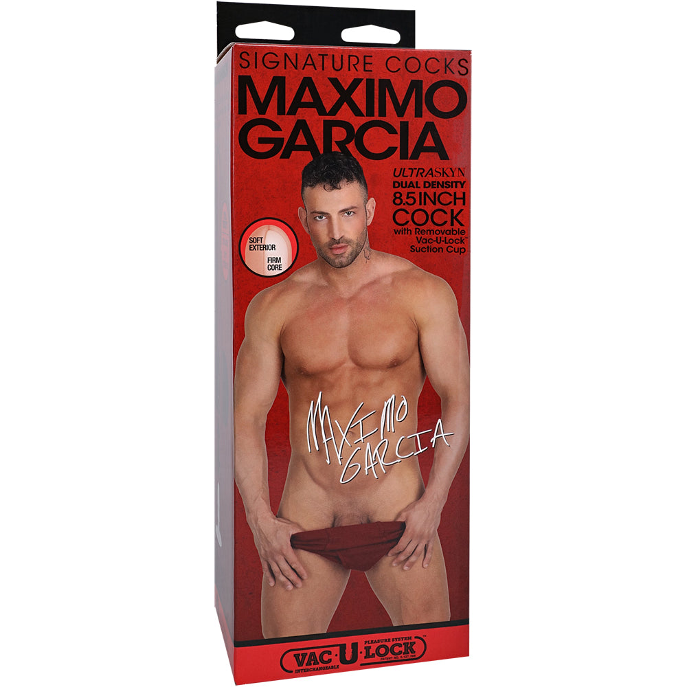 Signature Penis Maximo Garcia 8.5" Ultraskyn Penis With Removable Vac-U-Lock Suction Cup Vanilla | 782421090104 | Discreet Personal Wellness