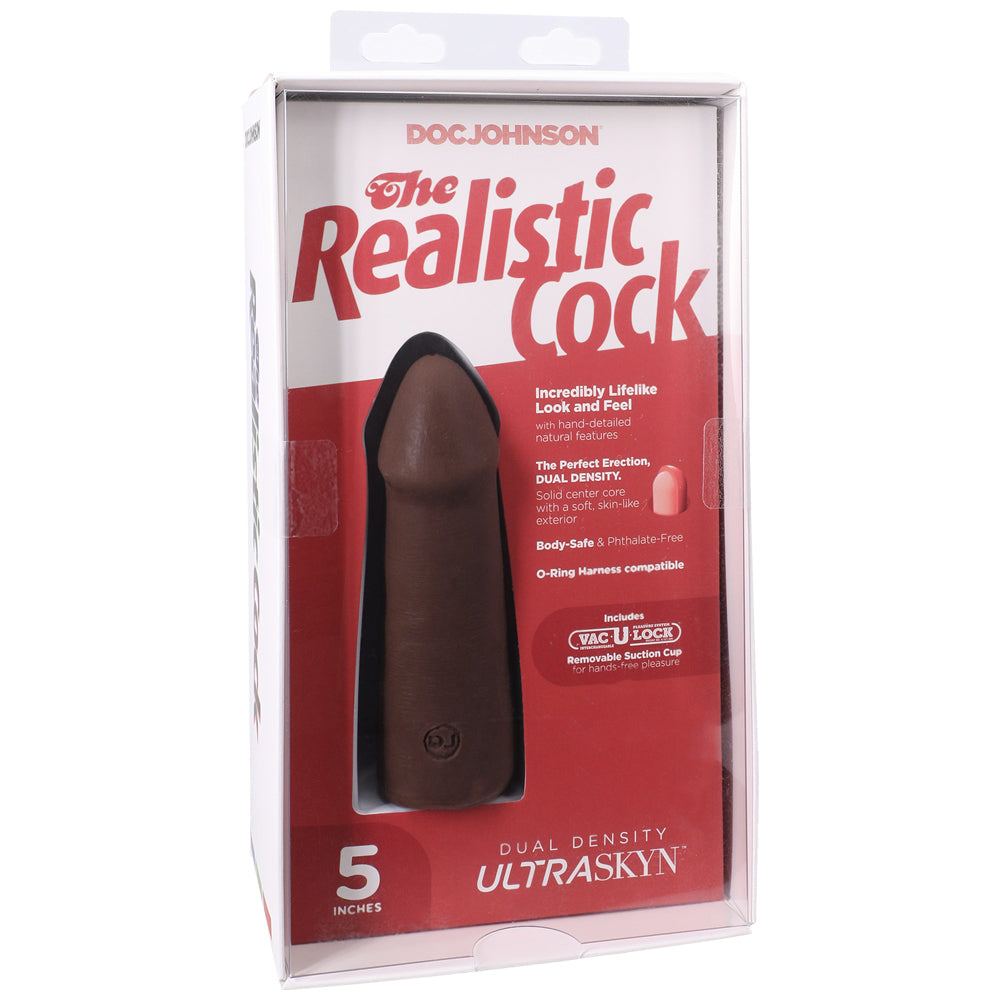 The Realistic Penis Ultraskyn 5" Chocolate | 782421091651 | Discreet Personal Wellness