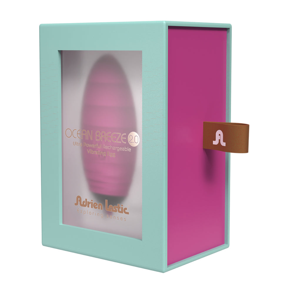 Adrien Lastic Ocean Breeze 2.0 Ultra Powerful Vibrating Egg Pink/Black | 782421093655 | Discreet Personal Wellness