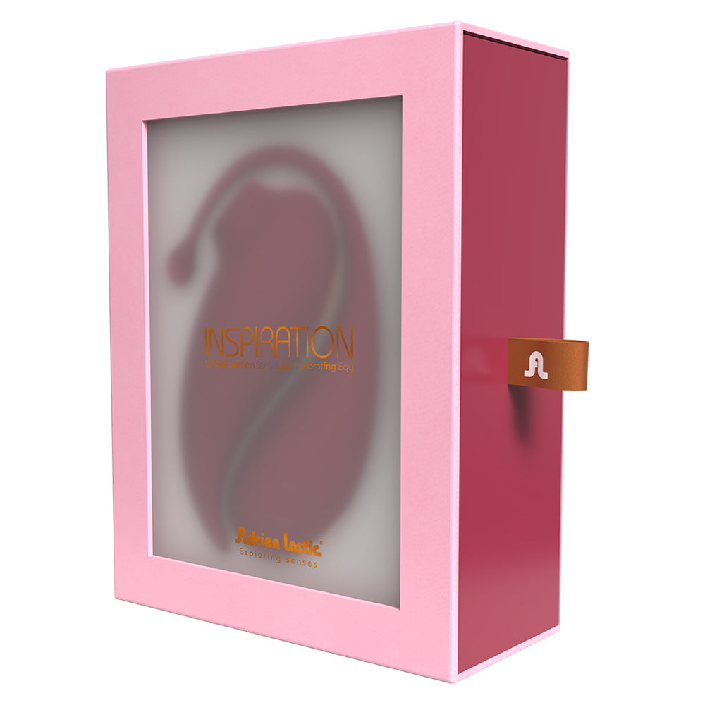 Adrien Lastic Inspiration App Controlled Clitoral Suction Vibrating Egg Wine | 782421093693 | Discreet Personal Wellness