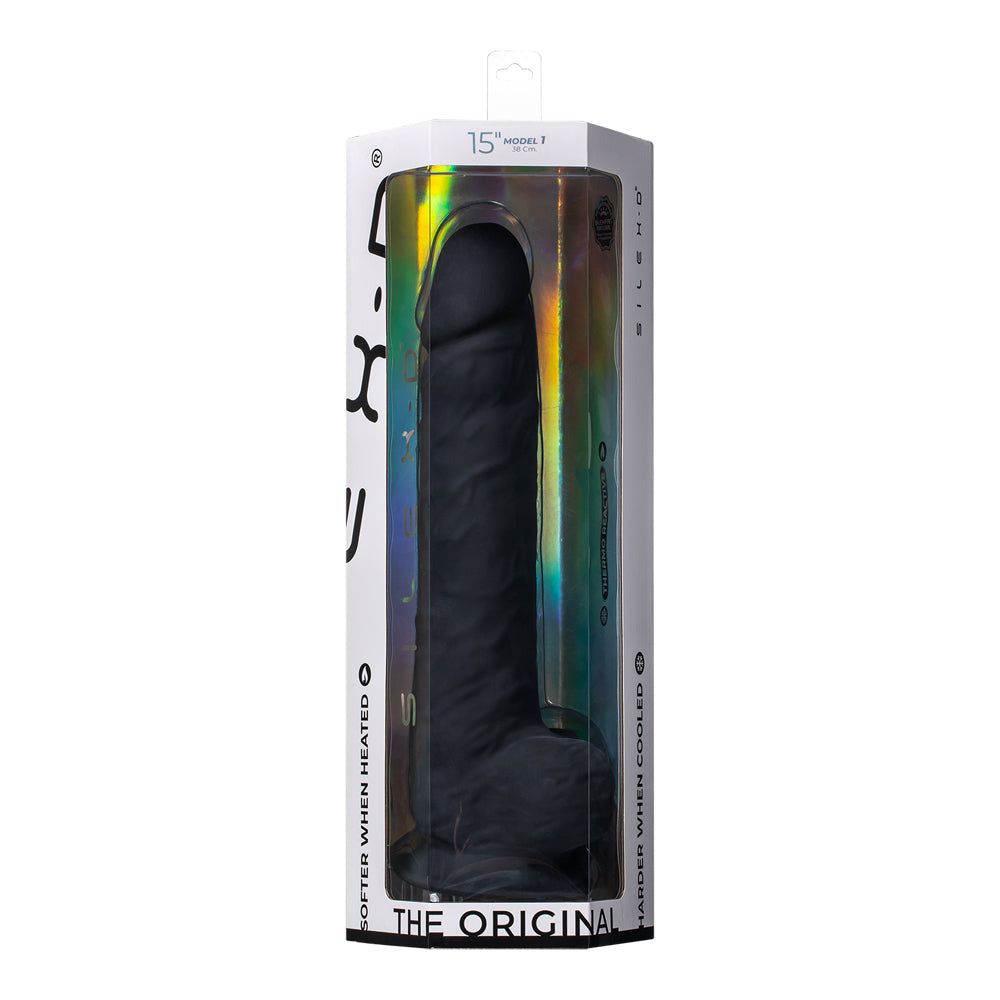 Silex-D The Original Model 1 Dildo 15" Black | 782421093945 | Discreet Personal Wellness