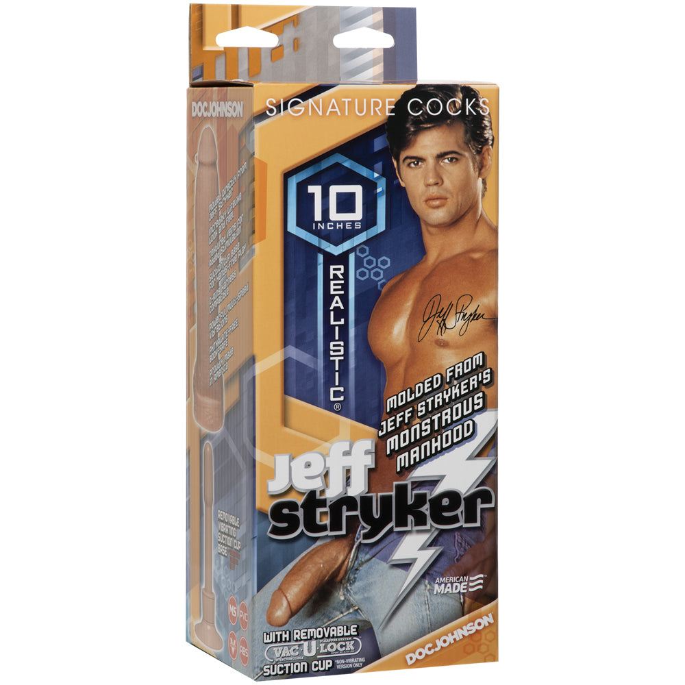 Signature Penis - Jeff Stryker Realistic Penis with Removable Vac-U-Lock Suction Cup - Vanilla | 782421122409 | Discreet Personal Wellness
