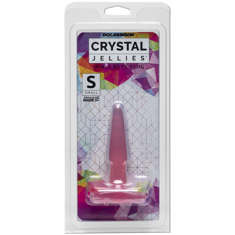 Crystal Jellies - Small Butt Plug Pink | 782421124908 | Discreet Personal Wellness