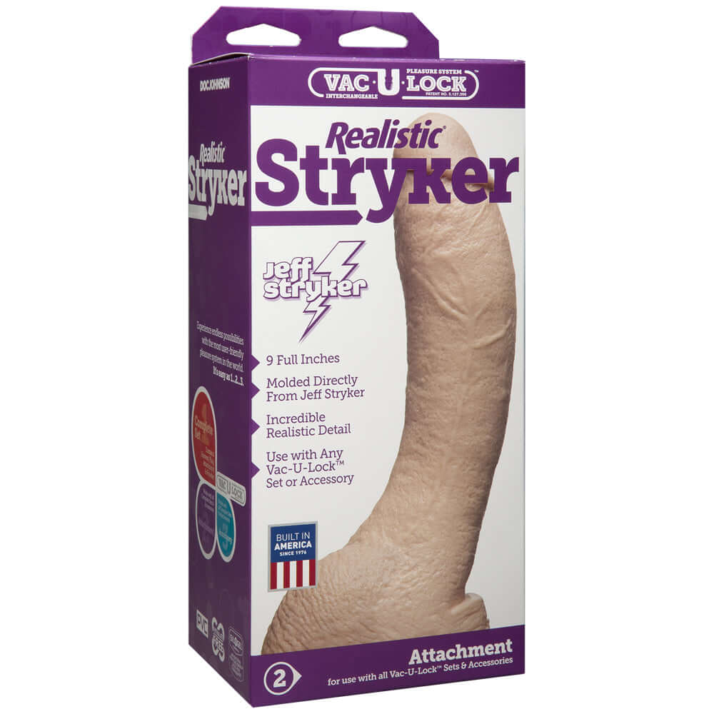 Vac-U-Lock - Realistic Stryker Vanilla | 782421156206 | Discreet Personal Wellness