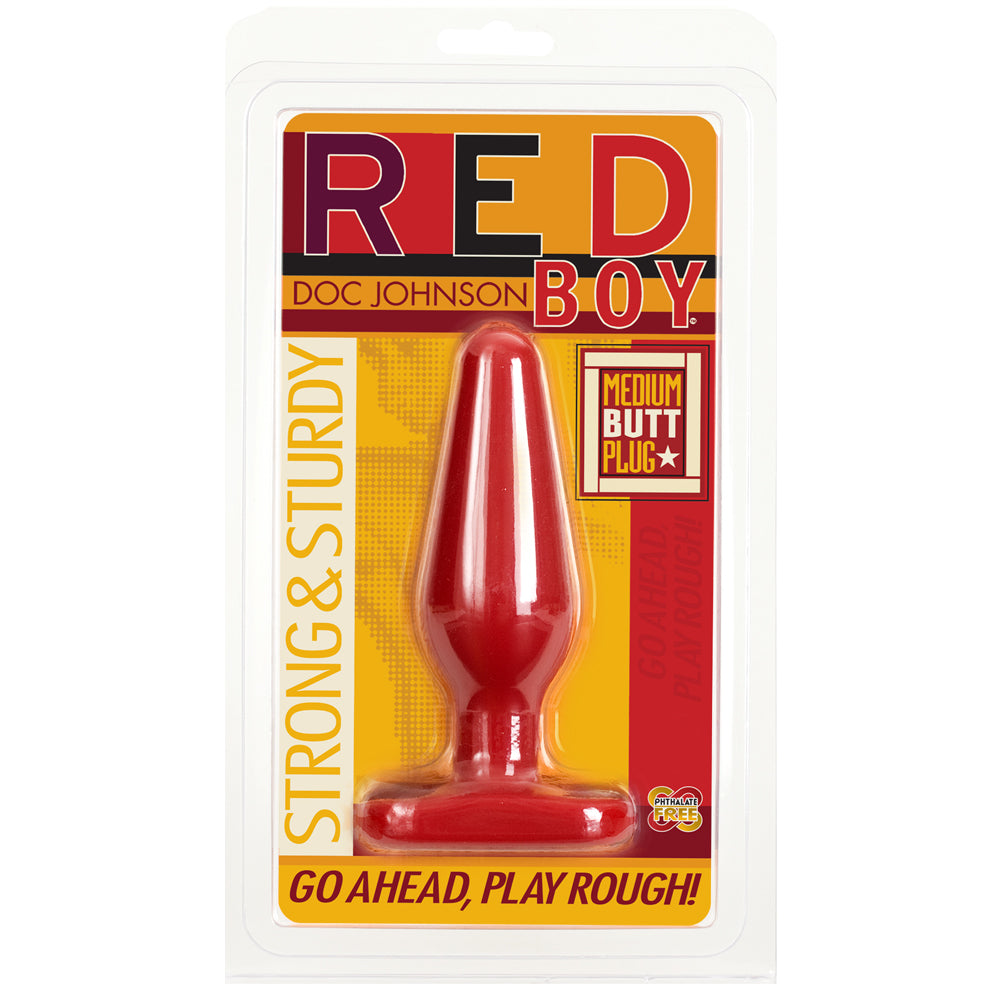 Red Boy - Butt Plug - Medium Red | 782421584603 | Discreet Personal Wellness