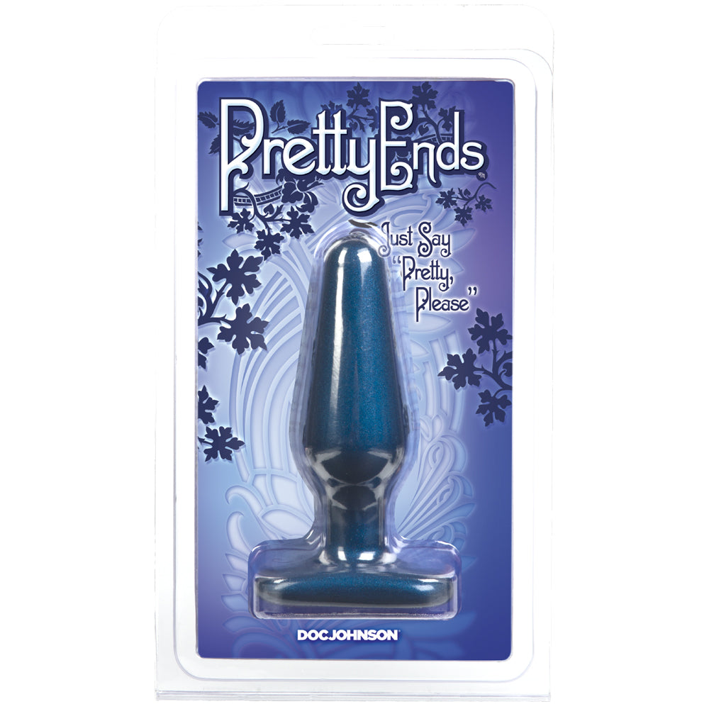 Pretty Ends - Iridescent Butt Plug - Medium Midnight Blue | 782421729110 | Discreet Personal Wellness