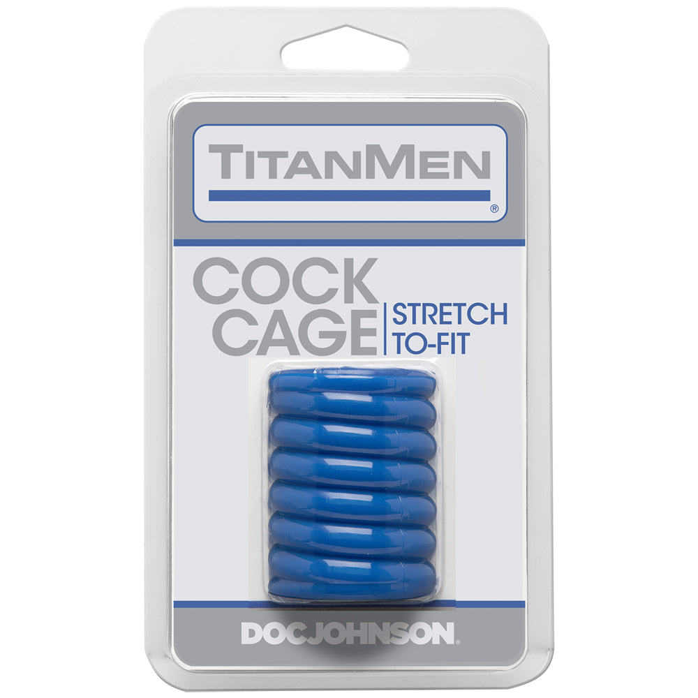 Titanmen - Penis Cage Blue | 782421889616 | Discreet Personal Wellness