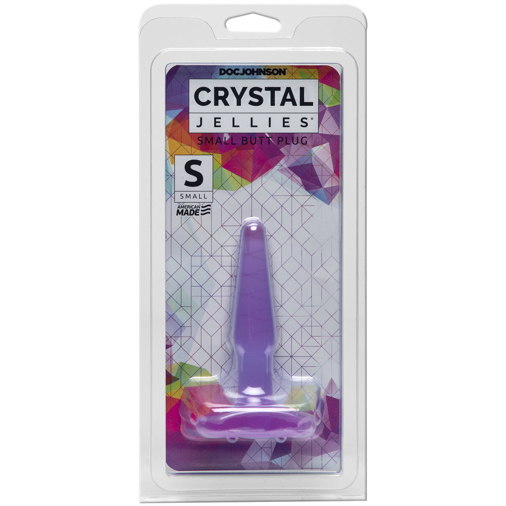 Crystal Jellies - Small Butt Plug Purple | 782421931513 | Discreet Personal Wellness