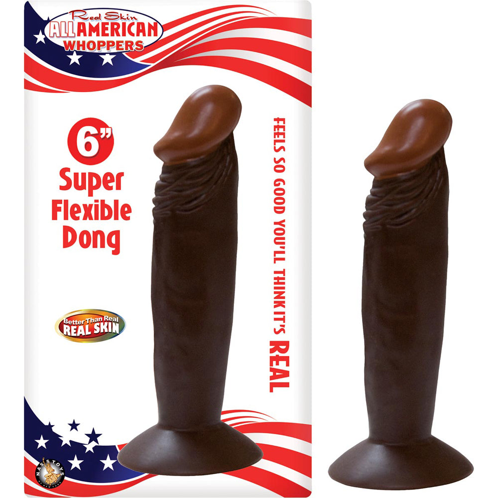 Afro American Whoppers 6" Penis Brown | 782631223521 | Discreet Personal Wellness