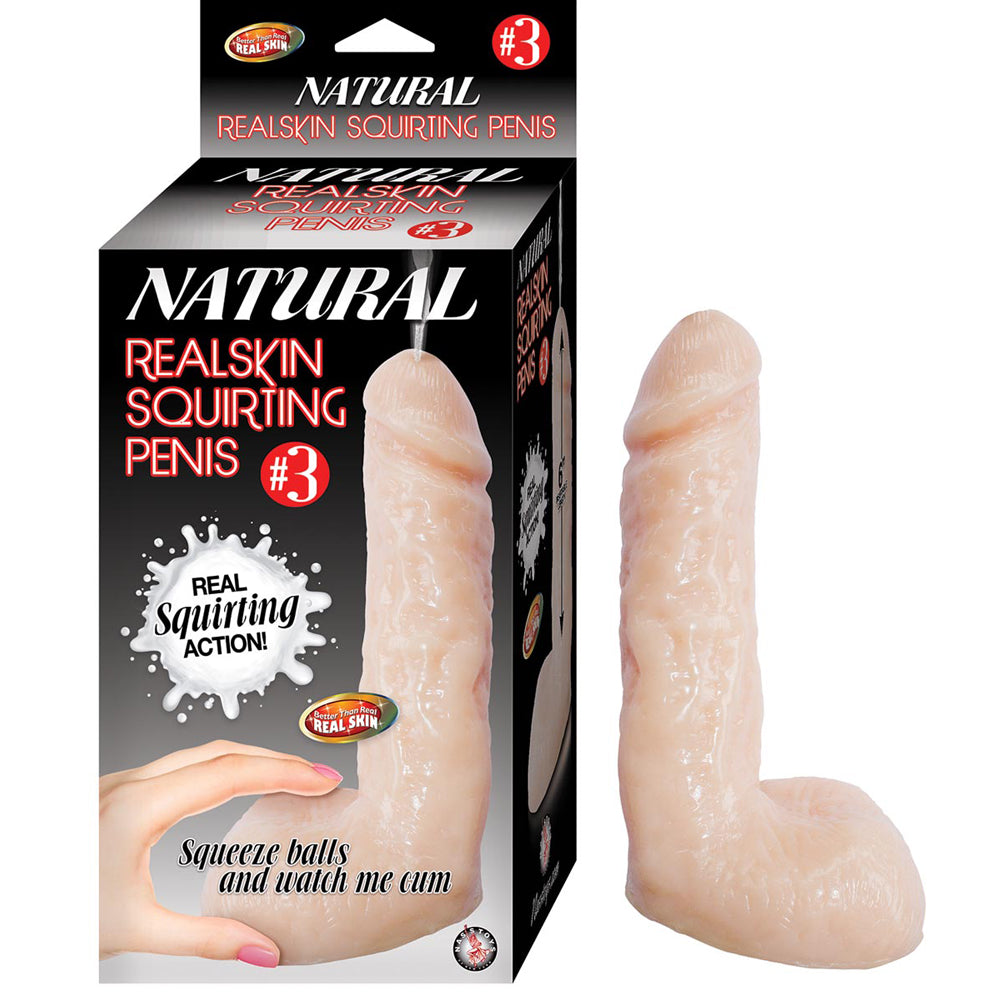Natural Realskin Squirting Penis #3 | 782631276107 | Discreet Personal Wellness