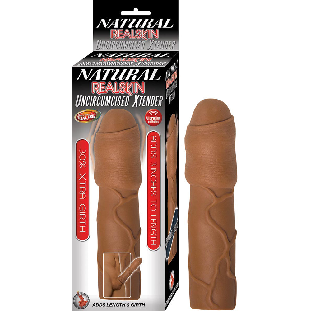 Natural Realskin Uncut Xtender Brown | 782631277227 | Discreet Personal Wellness