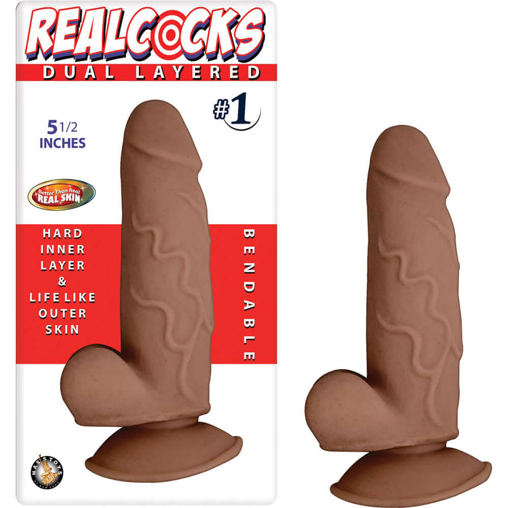 RealPenis Dual Layered #1 Brown | 782631278026 | Discreet Personal Wellness